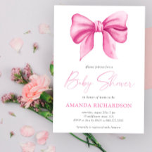 Chica de Arco de Acuarela Rosa Baby Shower