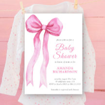 Chica de Arco de Acuarela Rosa Baby Shower