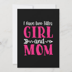 Invitación Chica de Arte Madre Y Mamá