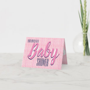 Invitación Chica de Baby Shower