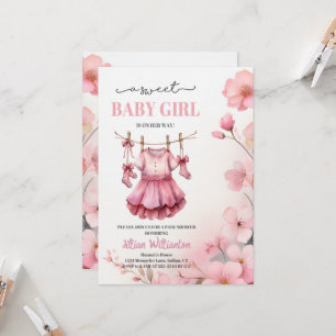 Invitación Chica de Baby Shower
