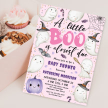 Chica de Baby Shower de Halloween fantasma pequeño