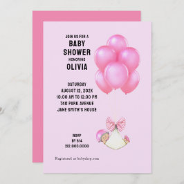 Invitación Chica de Baby Shower dulce