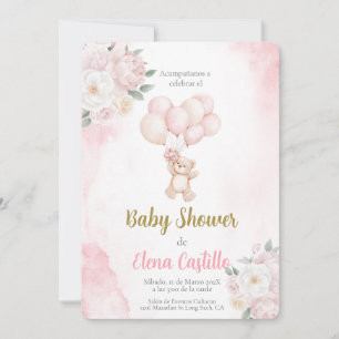Invitación Chica de Baby Shower en español