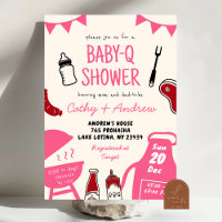 Chica de Baby Shower Minimalista Dibujada a Mano B