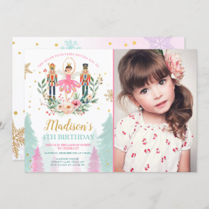 Invitación Chica de ballet Chica de cumpleaños Suger Plum
