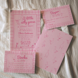 Invitación Chica de bebé de piel rosada y suave