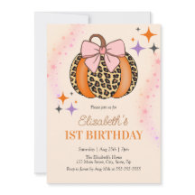 Chica de calabaza de leopardo rosado Halloween Cum