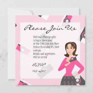 Invitación Chica de cámara