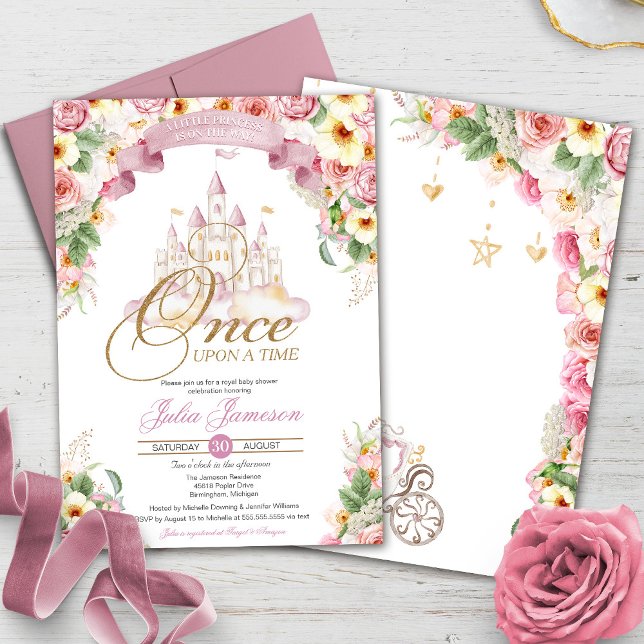 Invitación Chica de Castillo de Little Princess Fairytale Bab (Subido por el creador)