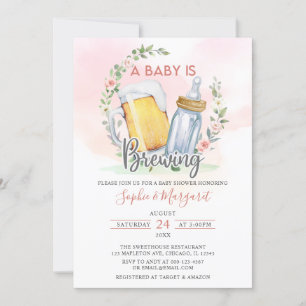 Invitación Chica De Caza Un Bebé Está Preparando Baby Shower