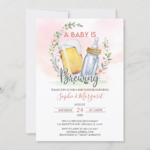 Invitación Chica De Caza Un Bebé Está Preparando Baby Shower