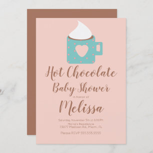 Invitación Chica de chocolate caliente lindo Campfire Mug Bab