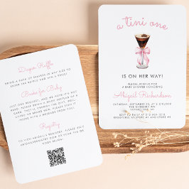 Invitación Chica de código QR Tini One Espresso Martini Baby 