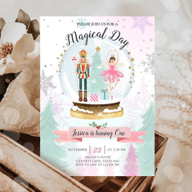 Invitación Chica de cumpleaños de un nucleador tierra de dulc (Subido por el creador)