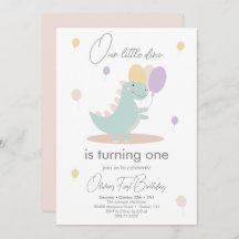 Chica de dinosaurios Pink Blue Lila Birday Party