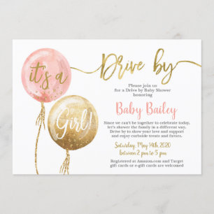 Invitación chica de ducha bebé