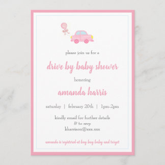 Invitación chica de ducha de bebé