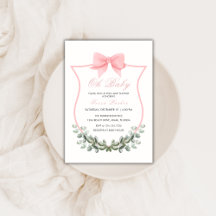 Chica de Escudo de Eucaliptus Bow Simple Rosa Baby