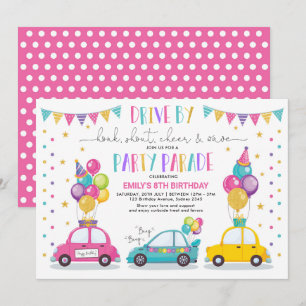 Invitación Chica De Fiestas De Cuarentena Del Desfile De Cump
