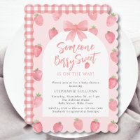 Chica de Fresa Dulce Baby Shower