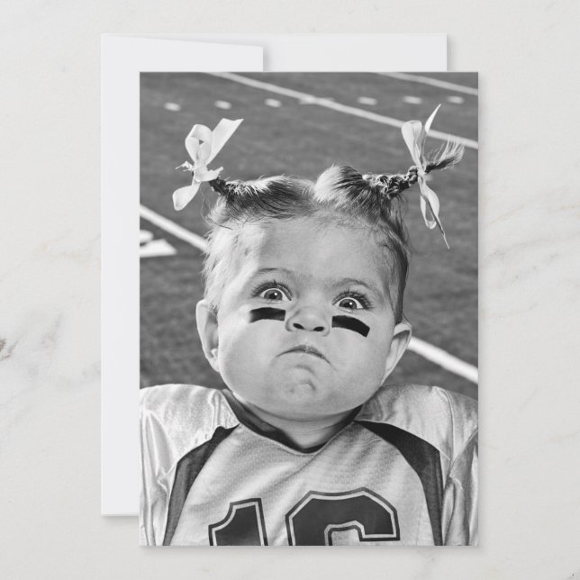 Invitación Chica de fútbol (Anverso)