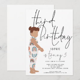 Invitación Chica de guión de moda hace creer que niños de Gua