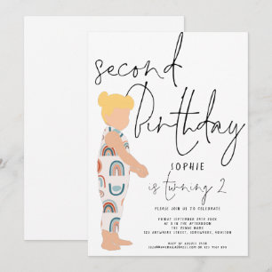 Invitación Chica de guión de moda rubio hace 2 años