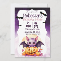 Chica de Halloween fiesta de Halloween Purple Bat