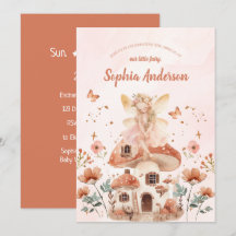 Chica de hongos forestales encantados Baby Shower