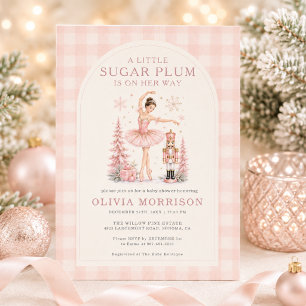 Invitación Chica de invierno mágico del Cascanueces Fiesta de