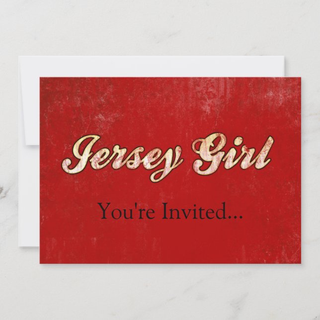 Invitación Chica de Jersey (Anverso)