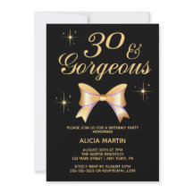 Chica de la cinta de oro 30 y espléndido cumpleaño