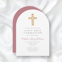 Chica de la Cruz Rosa Moderno Primer Arco de la Co