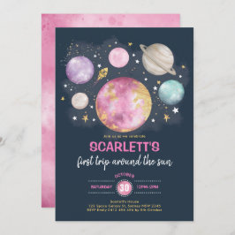 Invitación Chica de la Galaxia del Espacio Ultraterrestre de