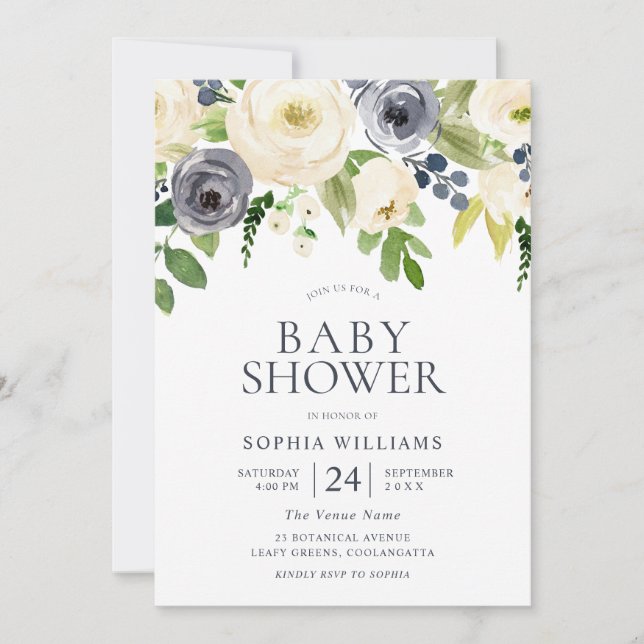 Invitación Chica de la Marina y de las Flores Blancas (Anverso)