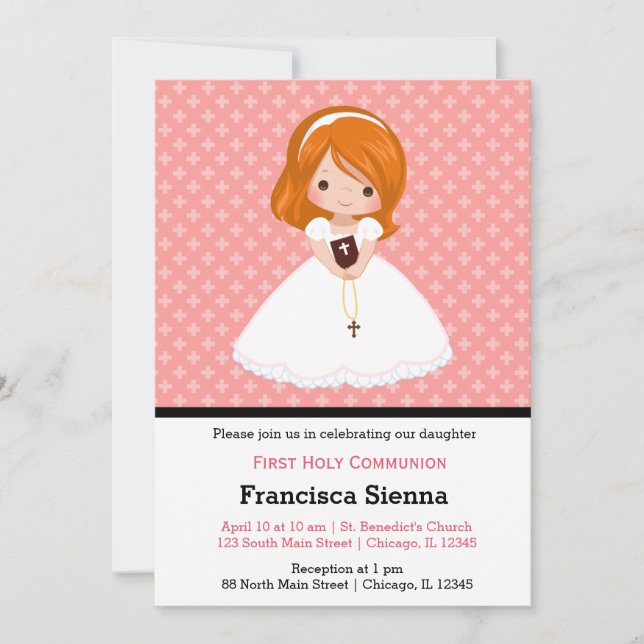 Invitación Chica de la Santa Comunión (Anverso)