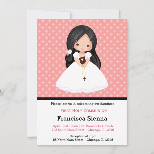 Invitación Chica de la Santa Comunión (Anverso)