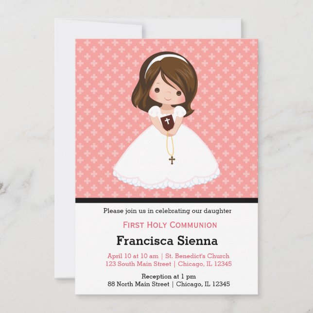 Invitación Chica de la Santa Comunión (Anverso)