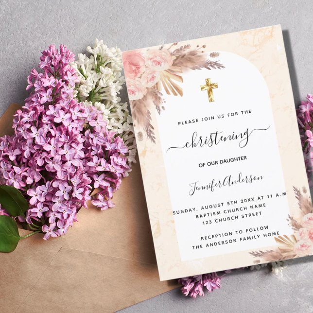 Invitación Chica de mármol negro de rosa de pasto de navidad (Subido por el creador)