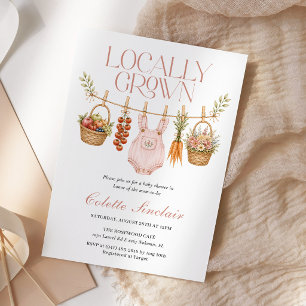 Invitación Chica de Mercadillo de Agricultores Locales Baby S