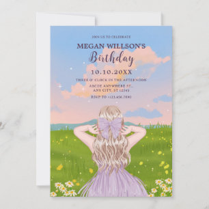 Invitación Chica de naturaleza femenina