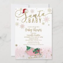 Chica de Navidades de Santa Bebé Baby Shower