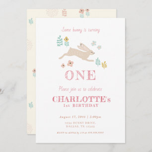 Invitación Chica de niño con flores amarillas lindo cumpleaño