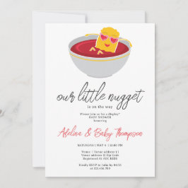 Invitación Chica De Nugget De Pollo De Nugget De Pequeña Cuid