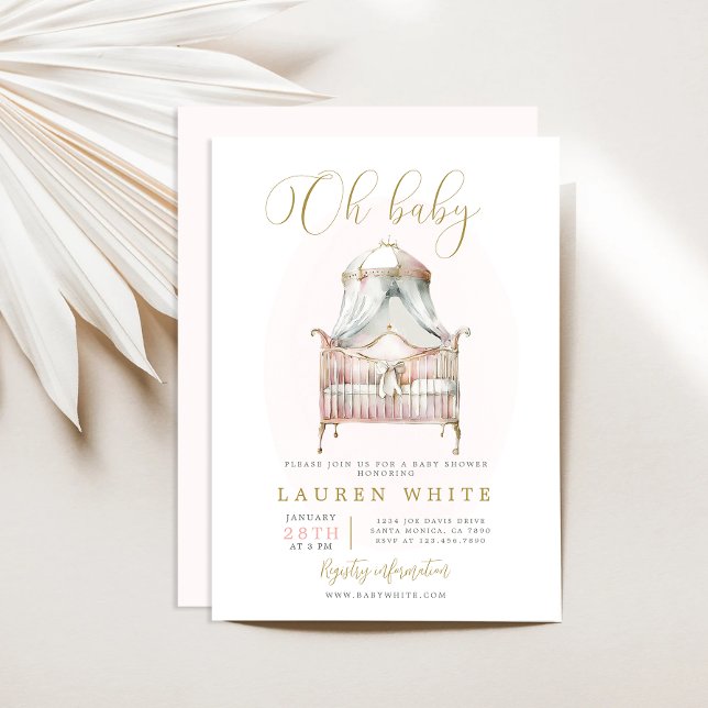 Invitación Chica de Nursery Baby Shower (Subido por el creador)