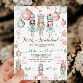 Invitación Chica de país de las maravillas de invierno Baby S