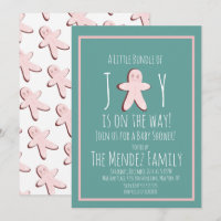 Chica de Pan de Jengibre de Navidad Baby Shower