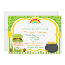 Chica de St Patricks Baby Shower Fiesta