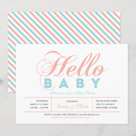 Invitación Chica de tipografía moderna Baby Shower, Sprinkle